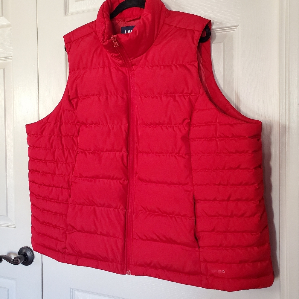Lands' End Red Quilted Puffer Vest - Women's - Picture 2 of 11